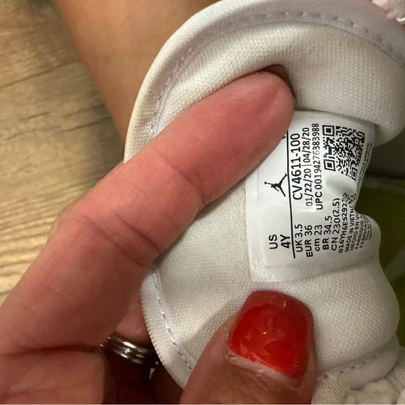 Jordan Kids Neon Pink and Yellow Sneakers - Picture 5 of 5